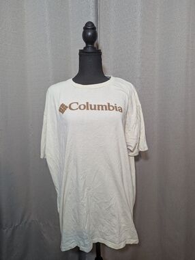 Columbia Men's Cream Logo T-Shirt